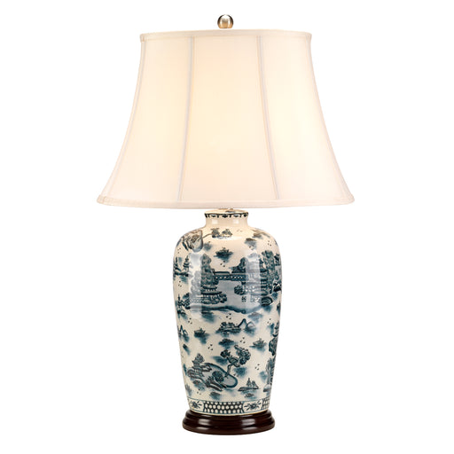 Elstead - BLUE TRAD WP/TL Blue Traditional 1 Light Table Lamp - Elstead - Sparks Warehouse