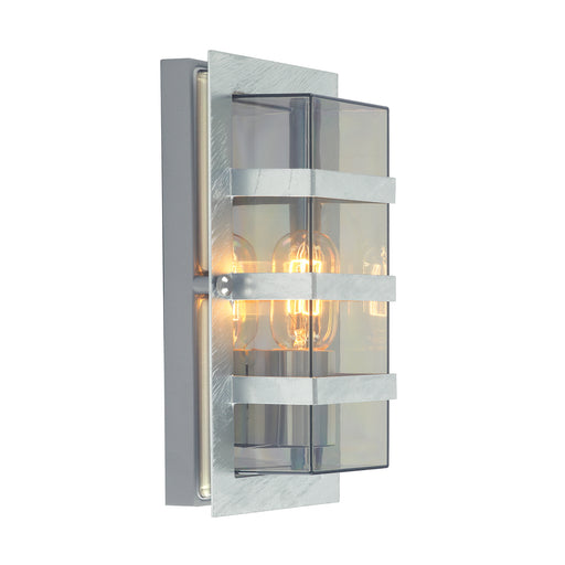 Elstead - BODEN E27 GAL C Boden 1 Light Wall Light - Galvanised With Clear Glass - Elstead - Sparks Warehouse