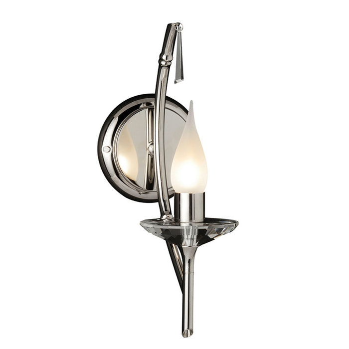 Elstead - BR1 NICKEL Brightwell 1 Light Wall Light - Elstead - Sparks Warehouse