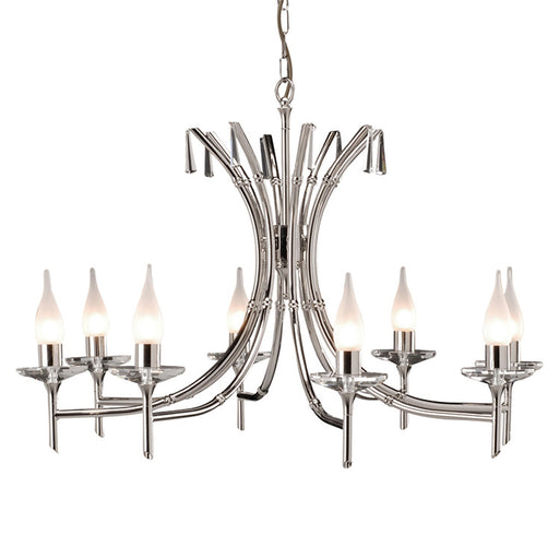Elstead - BR8 NICKEL Brightwell 8 Light Chandelier - Elstead - Sparks Warehouse