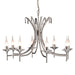 Elstead - BR8 NICKEL Brightwell 8 Light Chandelier - Elstead - Sparks Warehouse