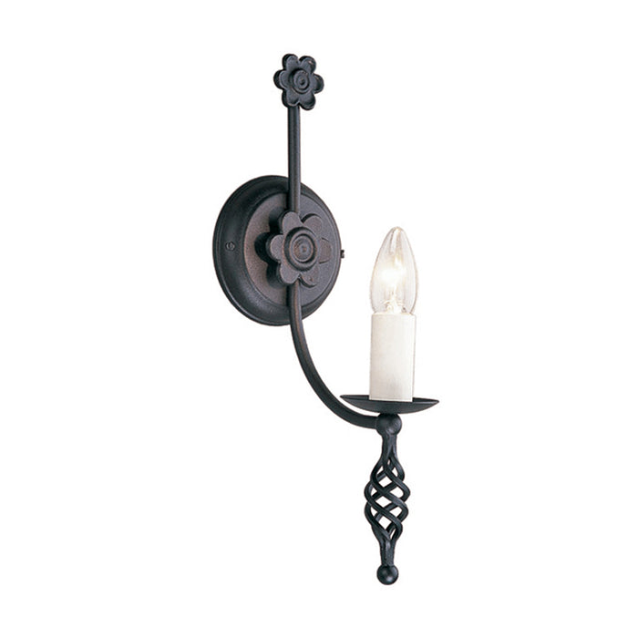 Elstead - BY1 BLACK Belfry 1 Light Wall Light Black - Elstead - Sparks Warehouse
