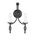 Elstead - BY2 BLACK Belfry 2 Light Wall Light Black - Elstead - Sparks Warehouse