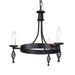 Elstead - BY3 BLACK Belfry 3 Light Chandelier Black - Elstead - Sparks Warehouse