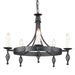 Elstead - BY5 BLACK Belfry 5 Light Chandelier Black - Elstead - Sparks Warehouse