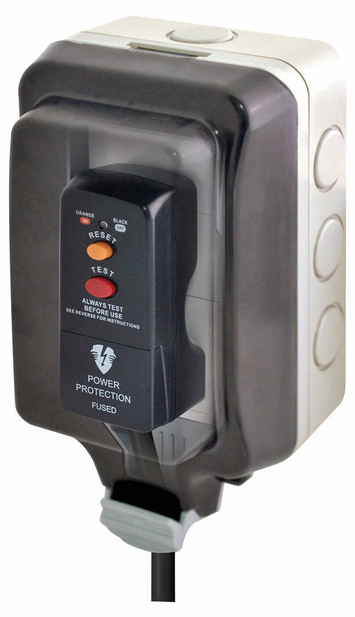 BG Nexus Storm WP23L Weatherproof 13A 1G Double Pole Unswitched Socket Large Housing - BG - sparks-warehouse
