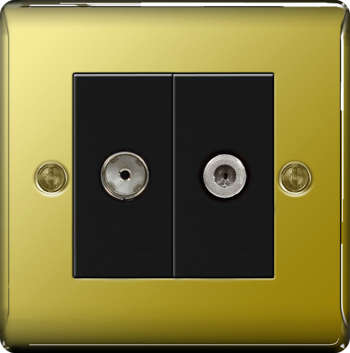 BG NPB65 Satellite & Co-Axial Socket 2G - BG - Sparks Warehouse