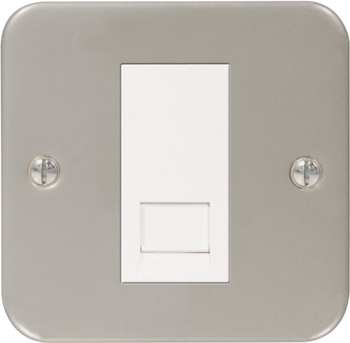 BG MC5RJ111 Metal Clad 1 Gang Telephone Socket  RJ11 - BG - Sparks Warehouse