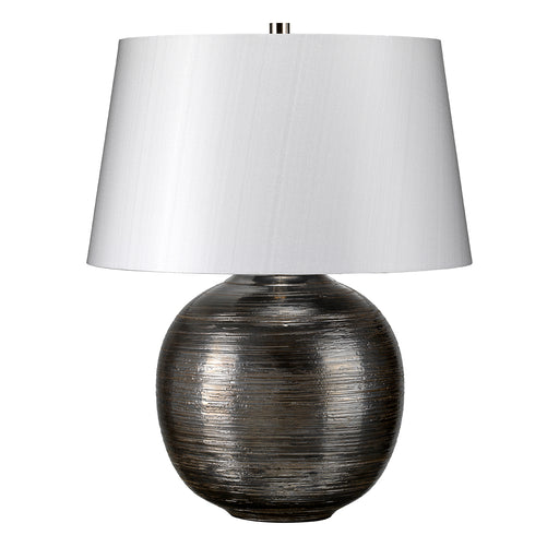 Elstead - CAESAR/TL SIL Caesar 1 Light Table Lamp - Silver - Elstead - Sparks Warehouse