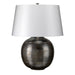 Elstead - CAESAR/TL SIL Caesar 1 Light Table Lamp - Silver - Elstead - Sparks Warehouse