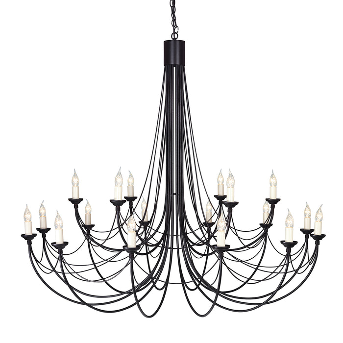 Elstead - CB18 BLACK Carisbrooke 18 Light Chandelier - Elstead - Sparks Warehouse