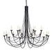 Elstead - CB18 BLACK Carisbrooke 18 Light Chandelier - Elstead - Sparks Warehouse