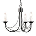 Elstead - CB3 BLACK Carisbrooke 3 Light Chandelier - Elstead - Sparks Warehouse