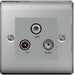 BG Nexus NBS67 TV/FM/Sat Screened Socket - BG - Sparks Warehouse