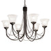 Elstead - CB6 BLACK Carisbrooke 6 Light Chandelier - Elstead - Sparks Warehouse