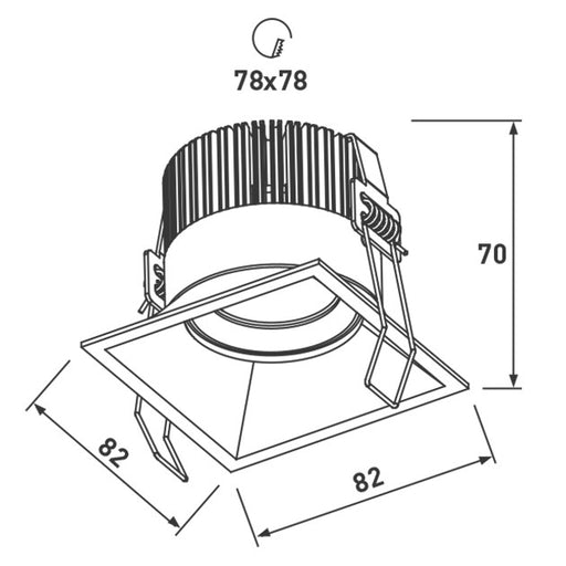 BG LKT6564 Dwn/Lgt LED 7W 37Deg Whi - BG - sparks-warehouse