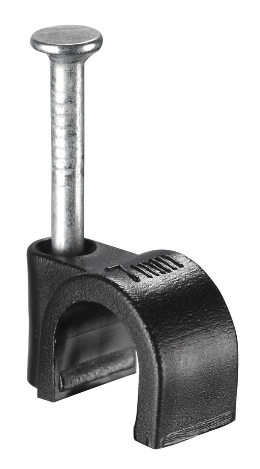 BG CCR7B/100 Round Clip 7mm Black Pk=100 - BG - Sparks Warehouse