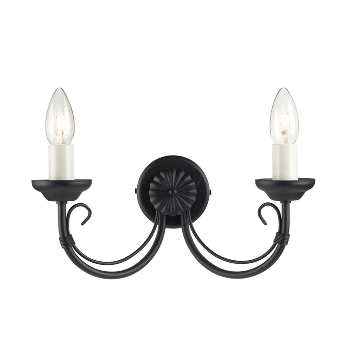 Elstead - CH2 BLACK Chartwell 2 Light Wall Light - Elstead - Sparks Warehouse