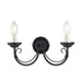 Elstead - CH2 BLACK Chartwell 2 Light Wall Light - Elstead - Sparks Warehouse