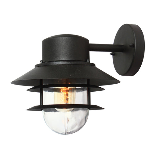 Elstead - COPENHAGEN BK Copenhagen 1 Light Wall Lantern - Black - Elstead - Sparks Warehouse