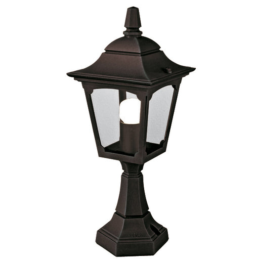 Elstead - CPM4 BLACK Chapel 1 Light Mini Pedestal Lantern - Elstead - Sparks Warehouse