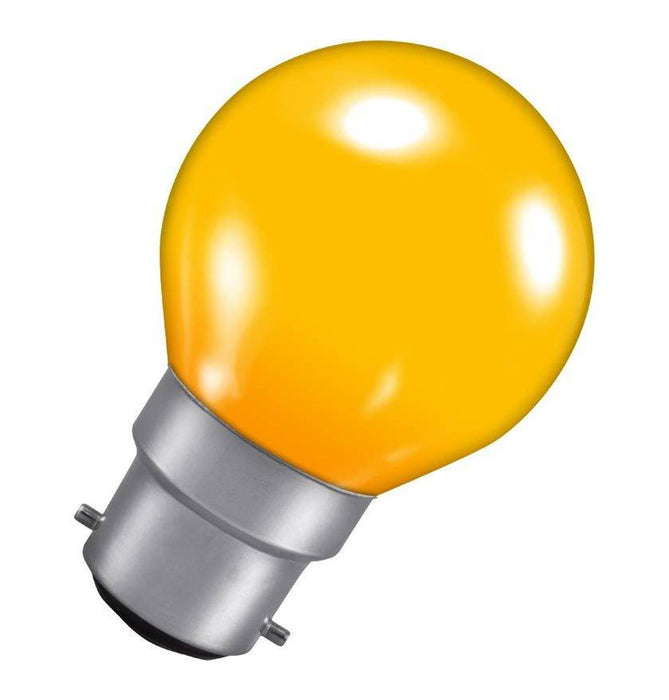 Crompton ROU15ABC-GLZ BC-B22d 15W Golfball Amber Light Bulb - DISCONTINUED
