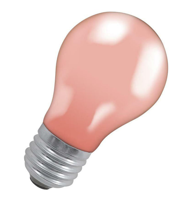 Crompton 25PIES-GLZ ES-E27 25W GLS Pink Light Bulb - DISCONTINUED