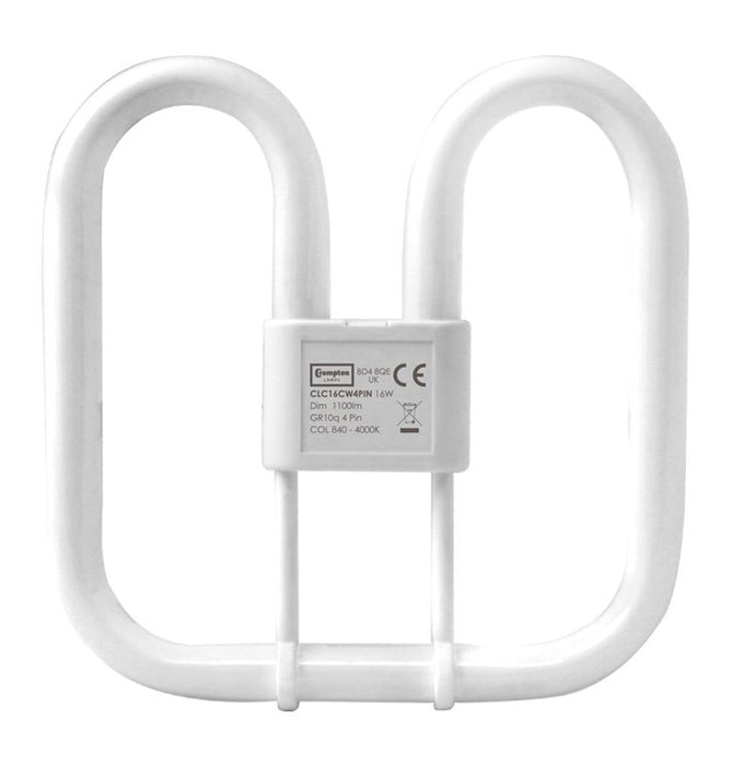 Crompton CLC16CW4PIN 4PIN GR10q 16W 2D Cool White Light Bulb