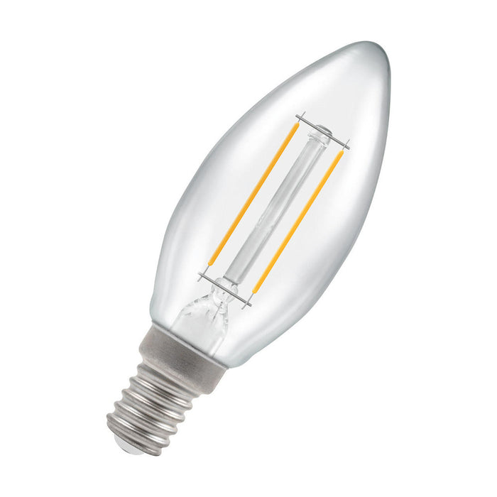 Crompton 15401 SES-E14 2.5W Candle Cool White Light Bulb