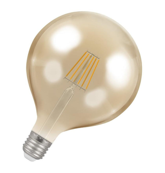 Crompton 4313 ES-E27 7.5W Globe 125mm Extra Warm White Light Bulb
