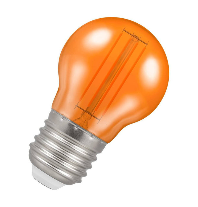 Crompton 13865 ES-E27 4.5W Golfball Orange Light Bulb