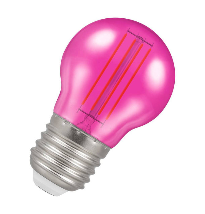 Crompton 13889 ES-E27 4.5W Golfball Pink Light Bulb
