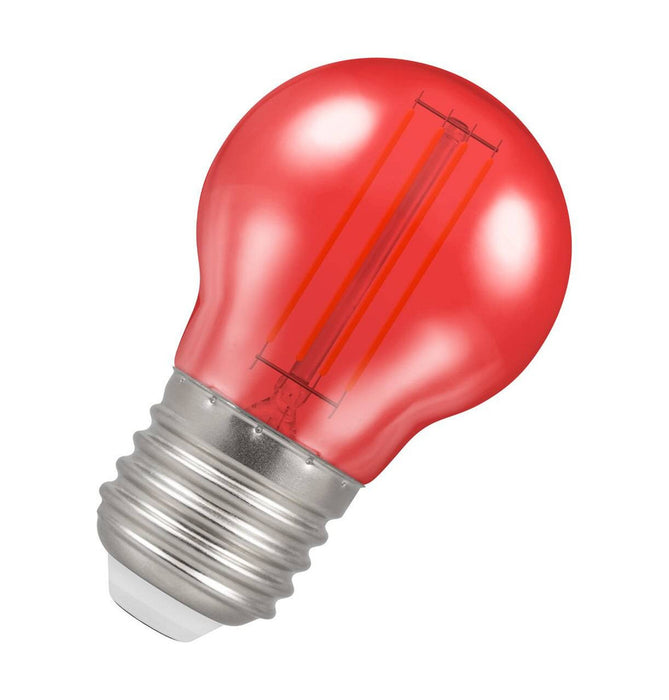 Crompton 13926 ES-E27 4.5W Golfball Red Light Bulb