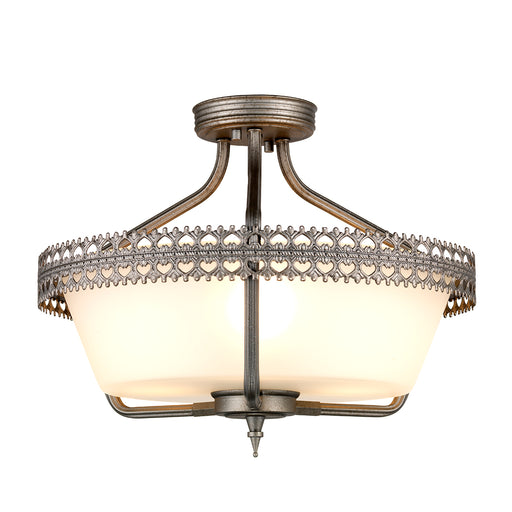 Elstead - CROWN/SF Crown 3 Light Semi-Flush/Pendant - Elstead - Sparks Warehouse