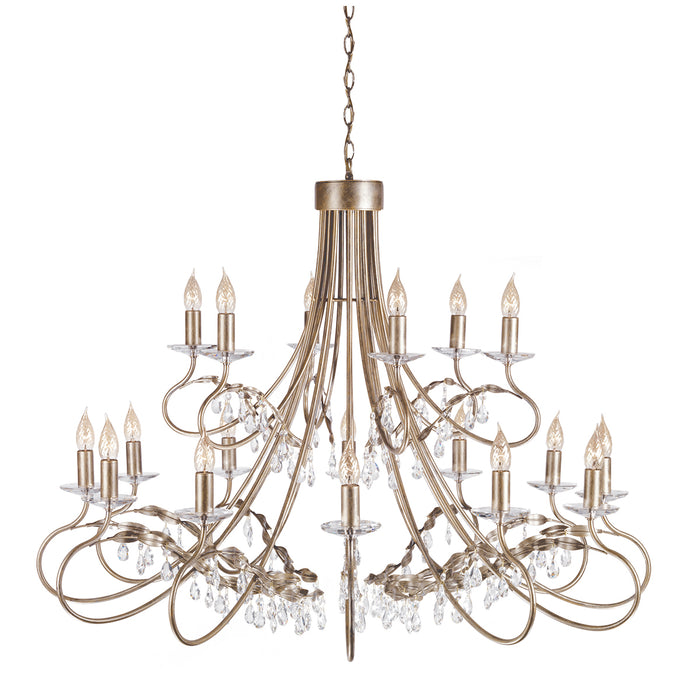 Elstead - CRT18 SIL/GOLD Christina 18 Light Chandelier - Elstead - Sparks Warehouse