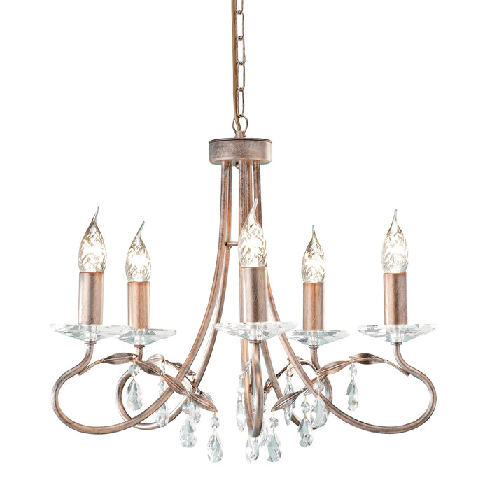 Elstead - CRT5 SILVER/GOLD Christina 5 Light Chandelier - Elstead - Sparks Warehouse
