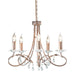 Elstead - CRT5 SILVER/GOLD Christina 5 Light Chandelier - Elstead - Sparks Warehouse