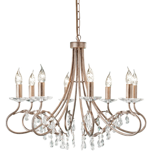 Elstead - CRT8 SILVER/GOLD Christina 8 Light Chandelier - Elstead - Sparks Warehouse