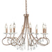 Elstead - CRT8 SILVER/GOLD Christina 8 Light Chandelier - Elstead - Sparks Warehouse