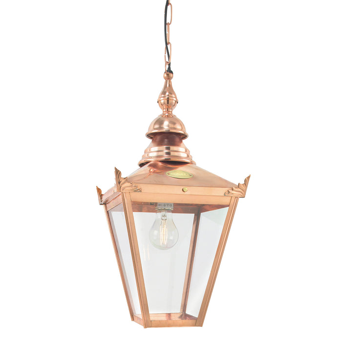 Elstead - CS8 COPPER Chelsea 1 Light Chain Lantern - Elstead - Sparks Warehouse
