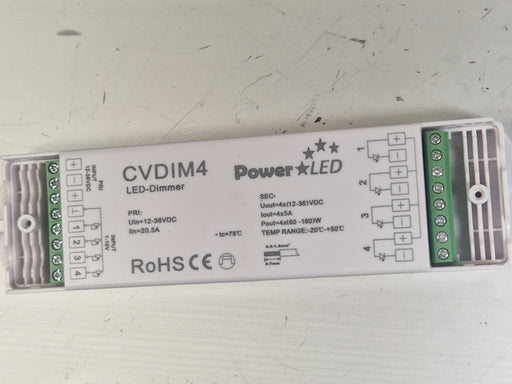 CVDIM4 – 1~10V 4 Channel Dimmer  POWERLED - Sparks Warehouse