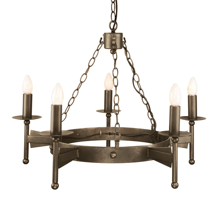 Elstead - CW5 OLD BRZ Cromwell 5 Light Chandelier - Elstead - Sparks Warehouse