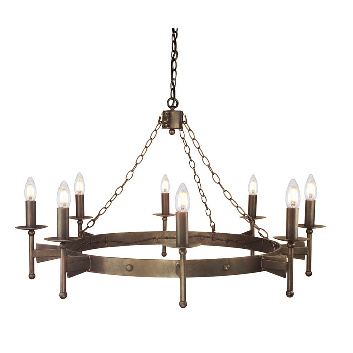 Elstead - CW8 OLD BRZ Cromwell 8 Light Chandelier - Elstead - Sparks Warehouse