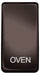 BG Nexus GROVBN Grid Rocker Labelled  *OVEN* Black Nickel - BG - sparks-warehouse