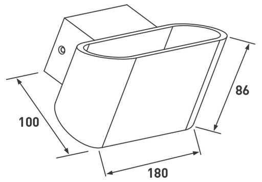 BG LKT393A Wall Light LED 7W Whi - BG - Sparks Warehouse