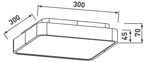 BG LKT2017 LED Luminaire Surface 18W - BG - sparks-warehouse