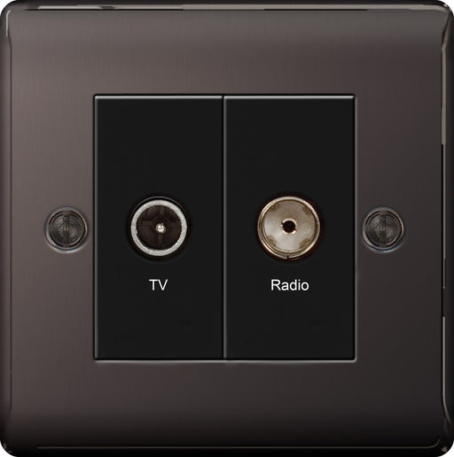 BG NBN66 Diplex TV/FM Socket 2G - BG - Sparks Warehouse