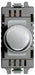 BG Nexus GBSD400 Grid Brushed Steel 400W 2 Way Push Dimmer Module - BG - sparks-warehouse