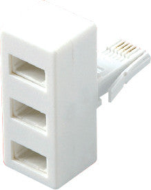 BG TEL3 Triple Telephone Adaptor - BG - Sparks Warehouse