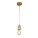 Elstead - DOUILLE/P AB Douille 1 Light Pendant - Aged Brass - Elstead - Sparks Warehouse